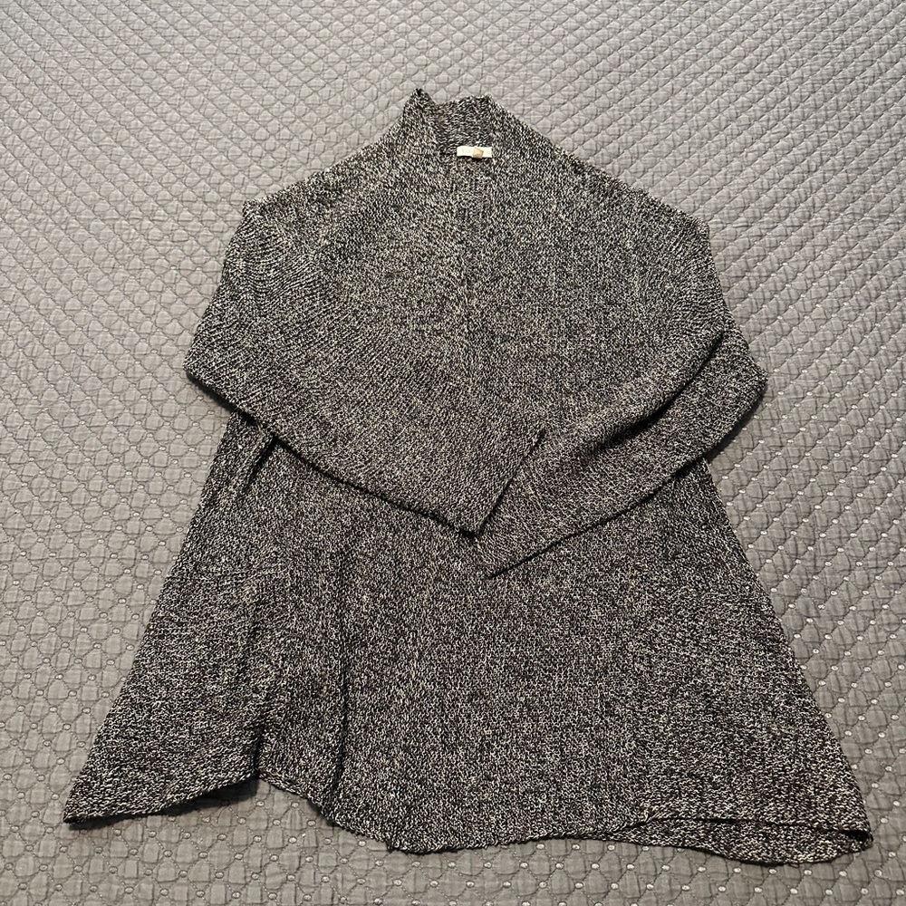 Eileen Fisher Charcoal Linen Cardigan
